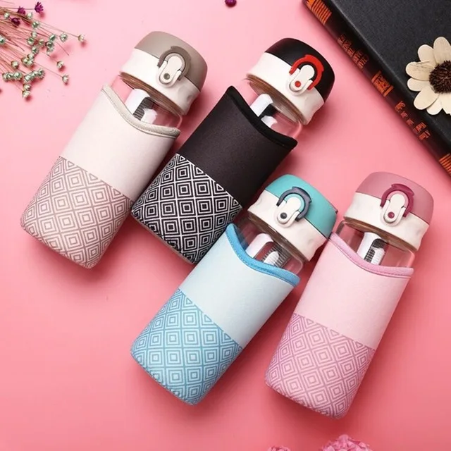 Южная Корея Модный отскакивающий стеклянный чехол с крышкой термостойкая