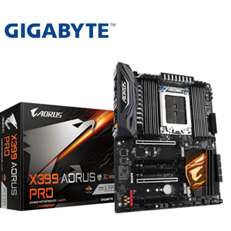 Для Gigabyte GA-X399 AORUS PRO оригинальная новая системная плата AMD Socket компьютерная электронная Спортивная системная плата AMD TR4 thread tearer