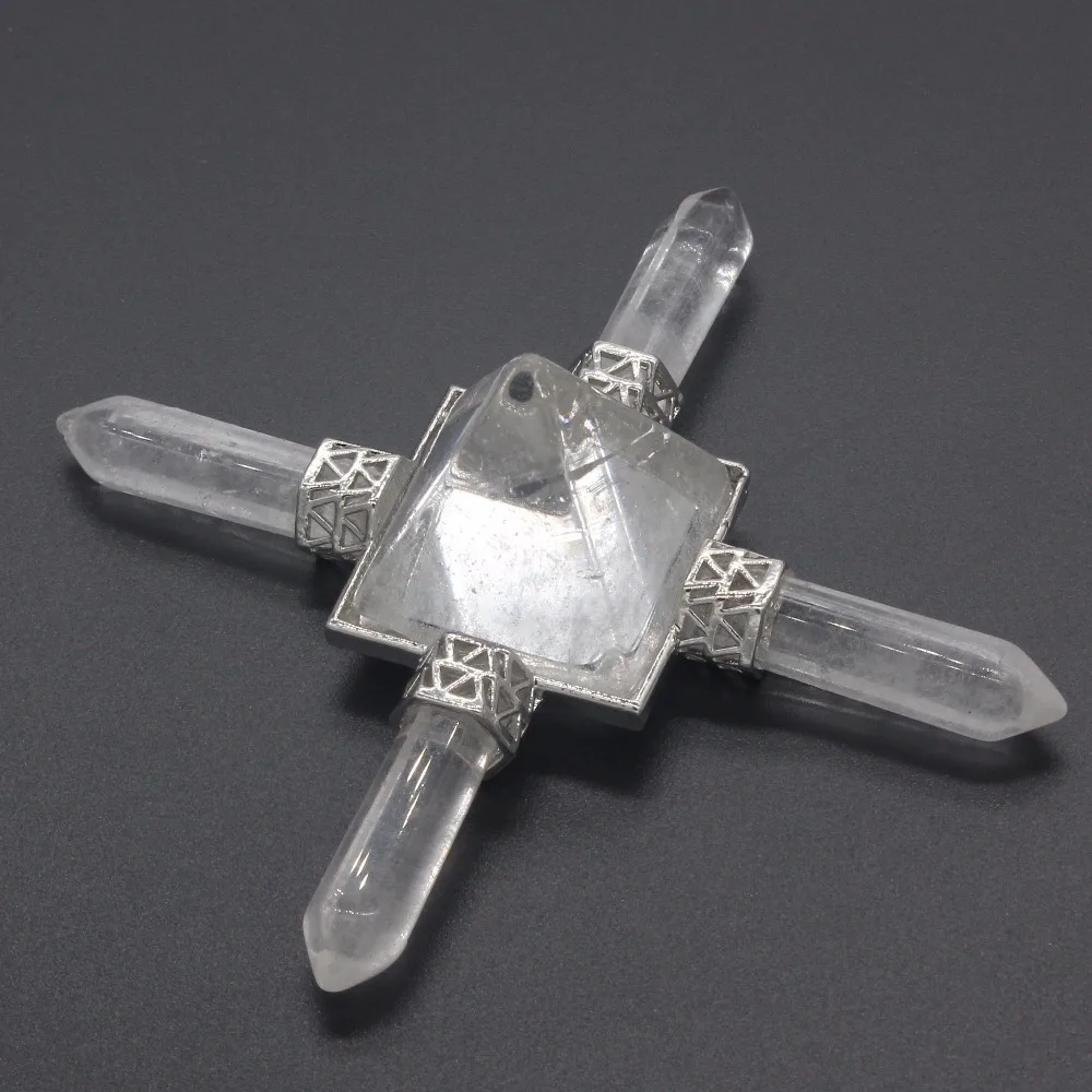 YJXP 4-точечная пирамида натуральный аметист генератор энергии подлинный обсидиан