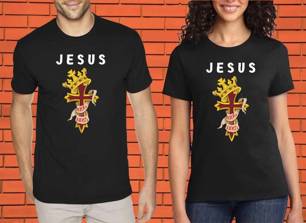 

Jesus King Praise God Religious Belief Worship Christian Jesus Prayer 2019 New Arrival Men'S Summer Hip Hop Short Sleeve T Shirt