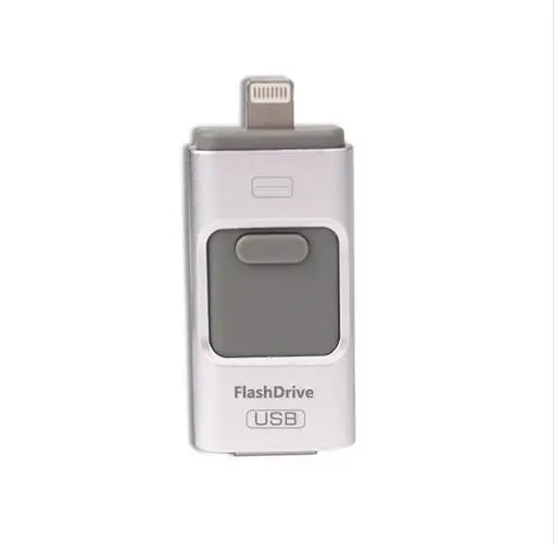 Новый OTG USB Flash Drive 64 ГБ pendrive 128/256/512 Металлическая Ручка Привода для iphone/ipod/ipad/PC