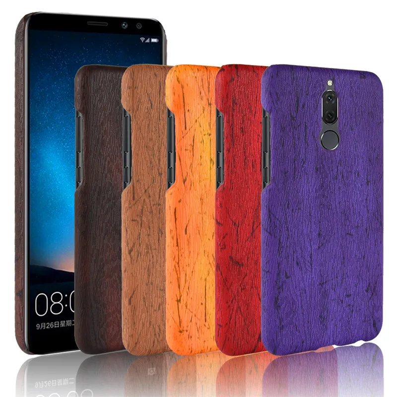 Кожаный чехол SuliCase для Huawei Mate 10 Lite Nova 2i Твердый с текстурой древесины Mate10