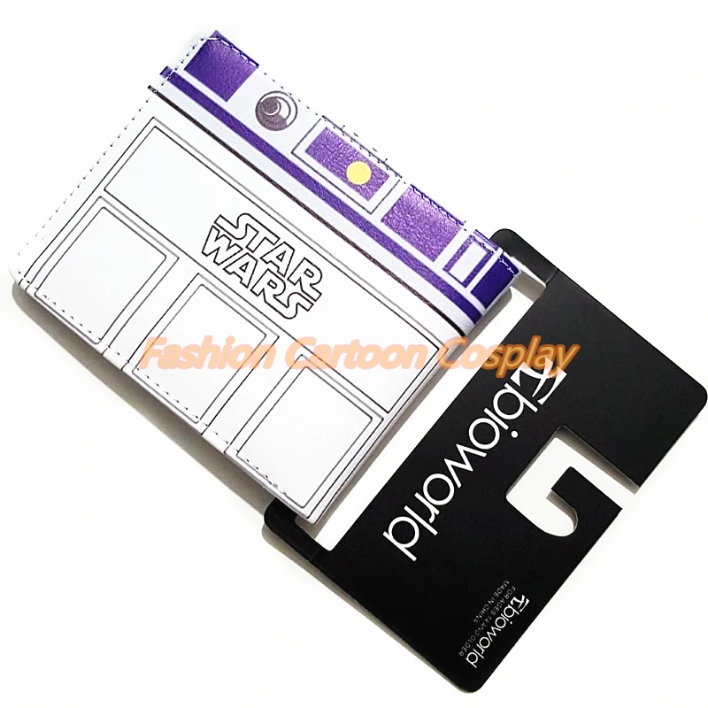 Star Wars Женские Кошельки R2 D2 Двойные кошелек bi fold кошельки бренд Для мужчин