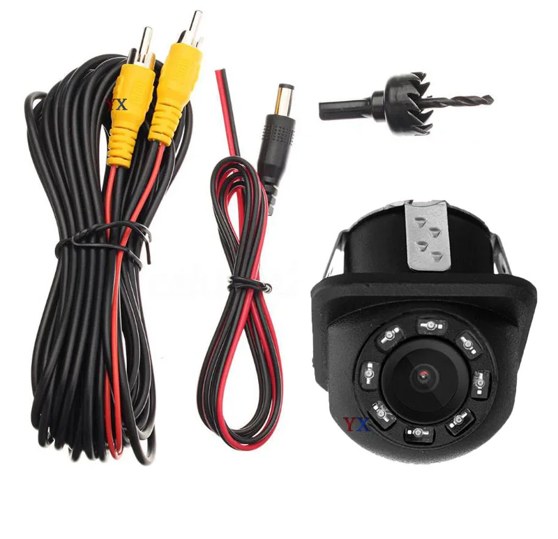 

Koorinwoo Dual Visual Parkmaster Colorful Screen 4 IN 1 Full Set Video parking sensors 8 Alery Image backup With security camera