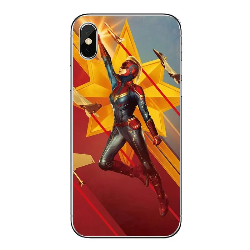 Мягкие прозрачные чехлы для Samsung Galaxy A5 A6 A7 A8 A9 J4 J5 J7 J8 2017 2018 Plus Prime Captain Marvel Carol Danvers |