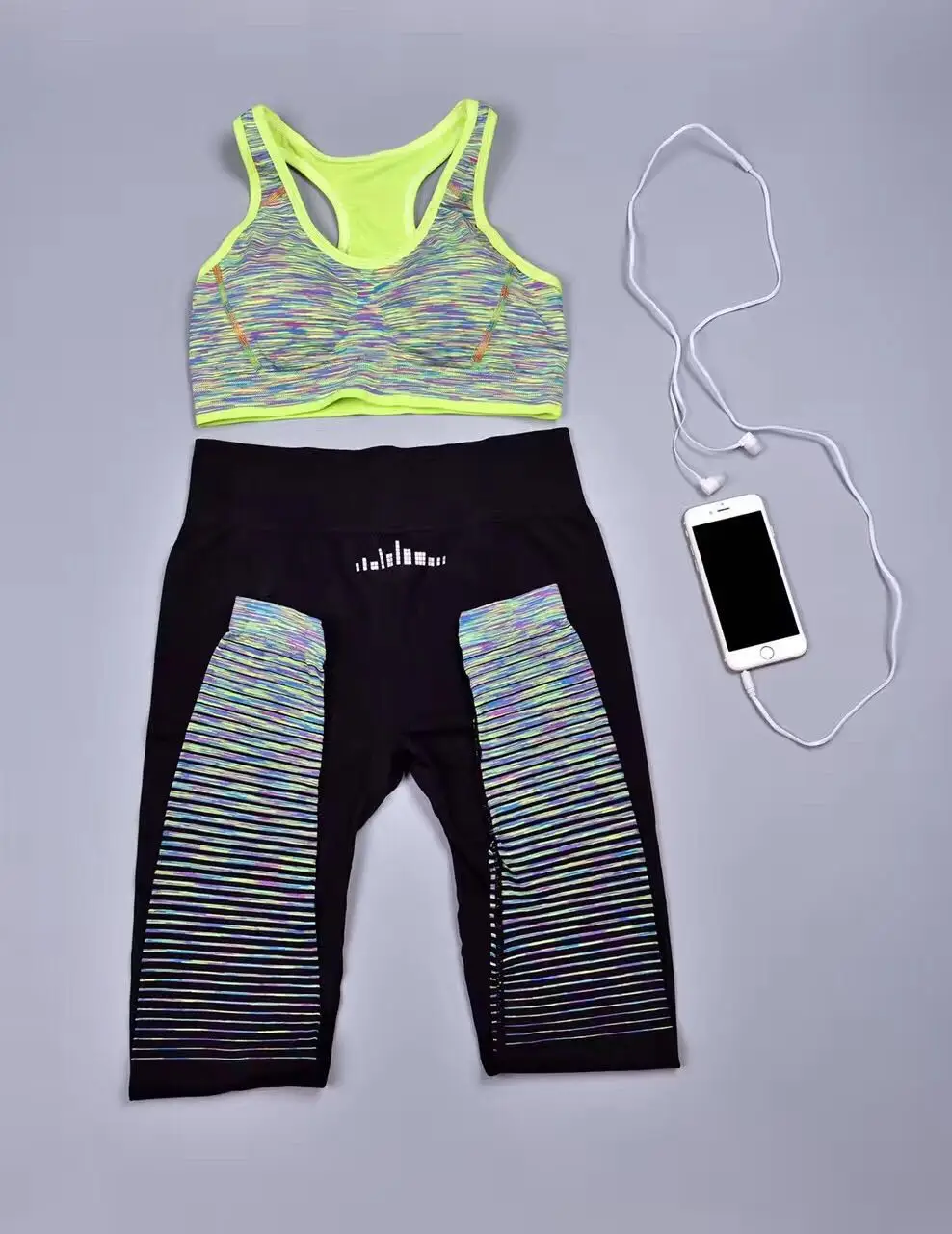 Женские быстросохнущие штаны для йоги MAIJION эластичные спортивные с высокой