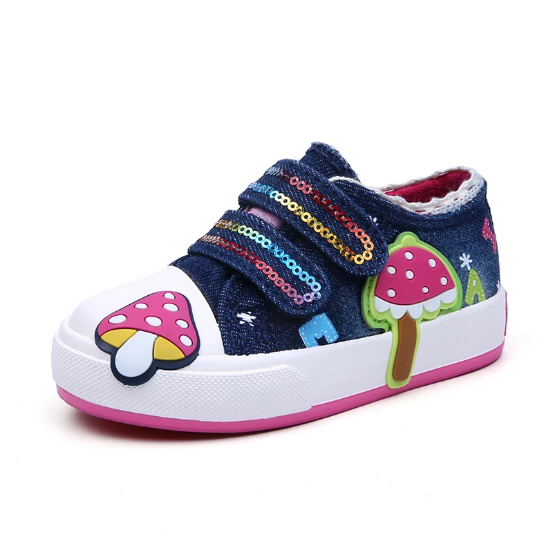 Детская парусиновая туфля для девочек повседневная обувь коллекция 2019 года