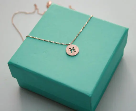 Зодиакальное ожерелье &quotРыбы&quot Знаки зодиака Созвездие Подвеска Ожерелье