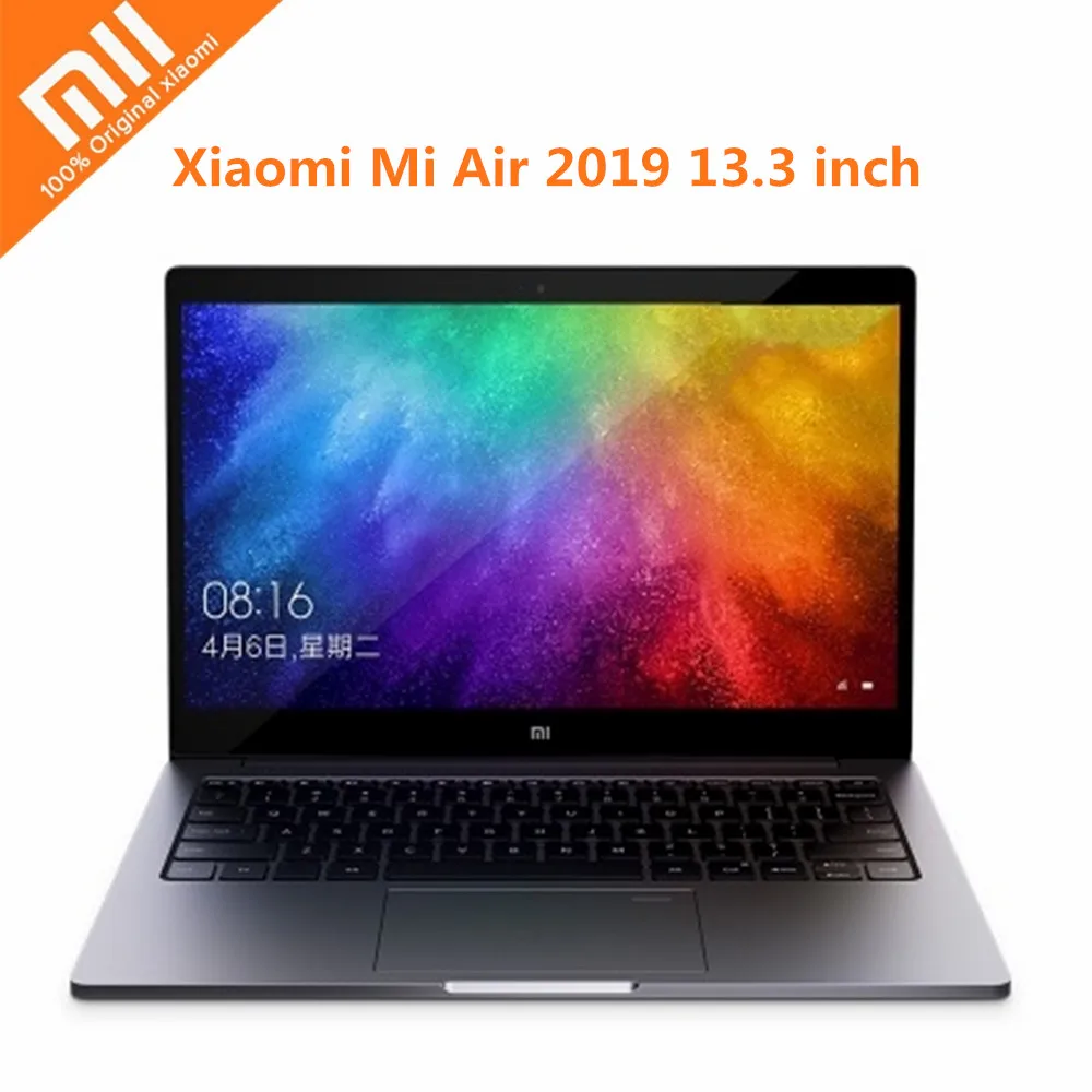 Xiaomi Mi Air 13,3 дюймовый ноутбук Windows 10 Intel Core i5-8250U/i7-8550U 1,6 GHz 8GB ram 256GB SSD датчик отпечатков пальцев