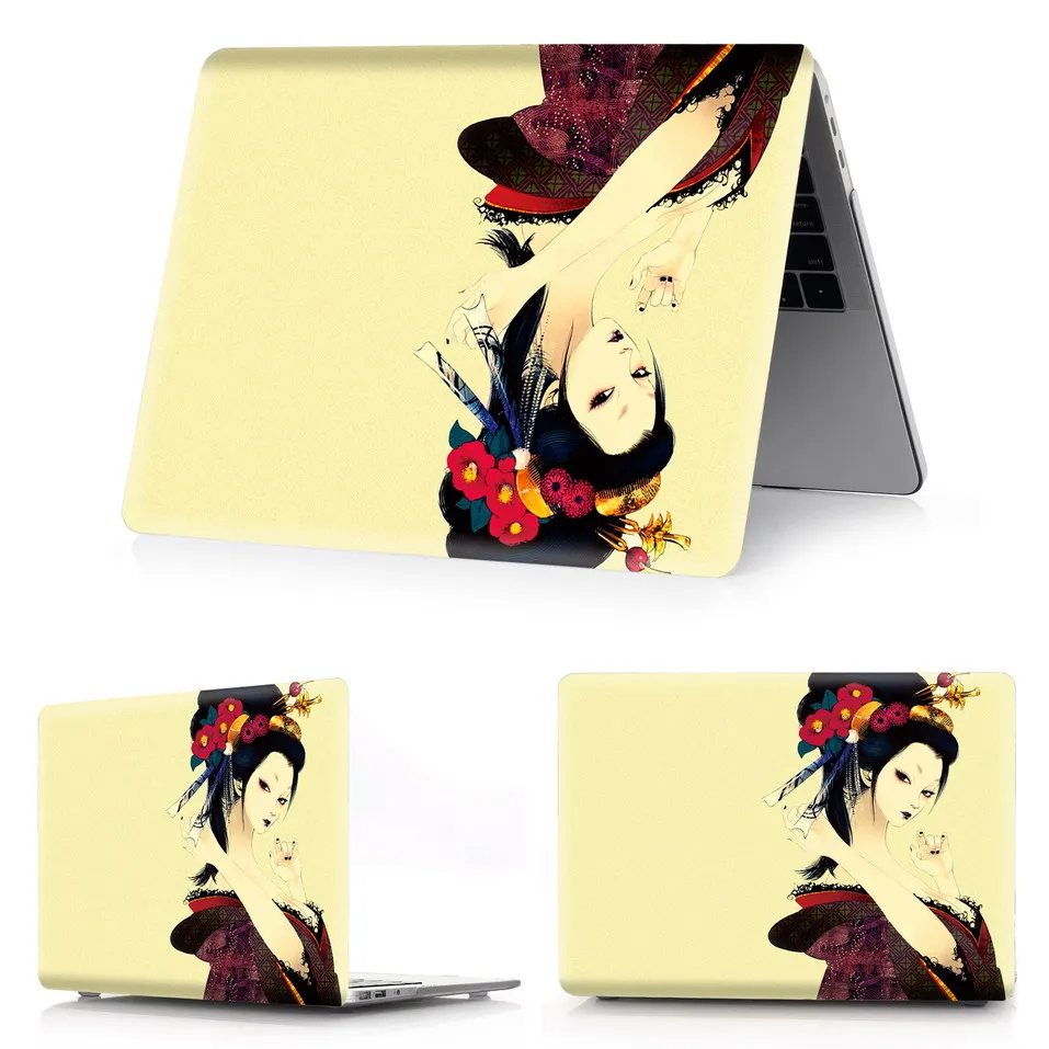 kimono-h9 Чехол для ноутбука с цветной печатью для Macbook Air 11 13 Pro retina 12 13 15 дюймов цвета Сенсорная панель Pro 13 15 или Air 13 кимоно - Цвет: kimono-h9