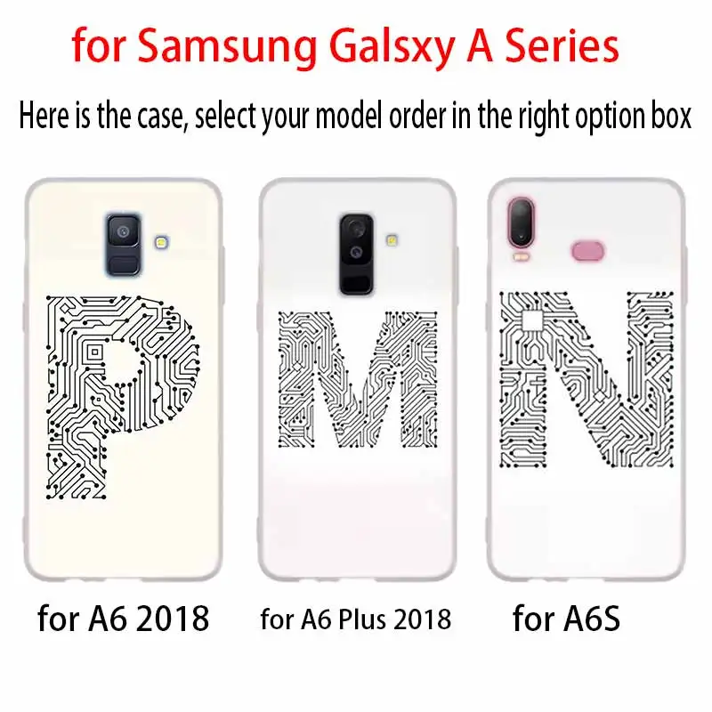 В черном и белом цветах печатная плата шрифт иллюстрации чехол для Samsung Галактики