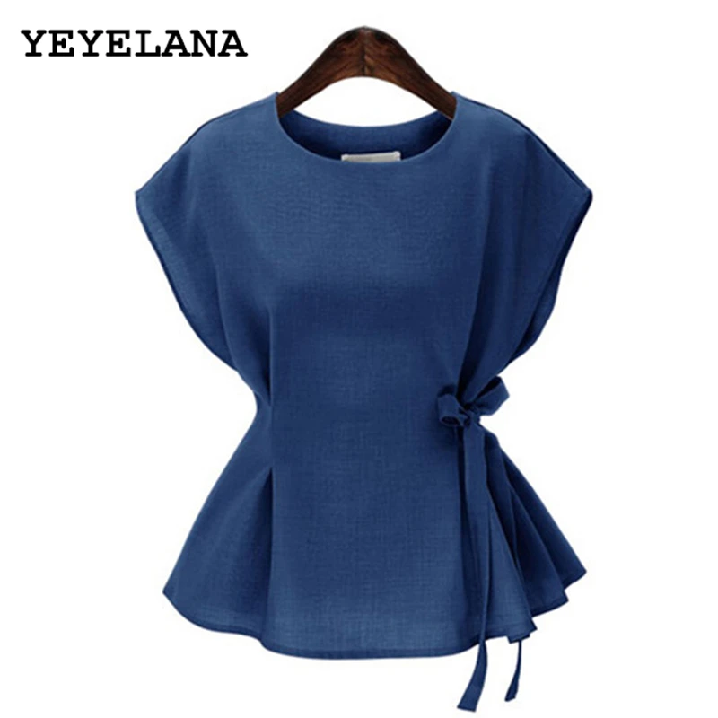 Yeyelana женские блузки 2019 Новые Летние повседневные блуза рубашка свободный с