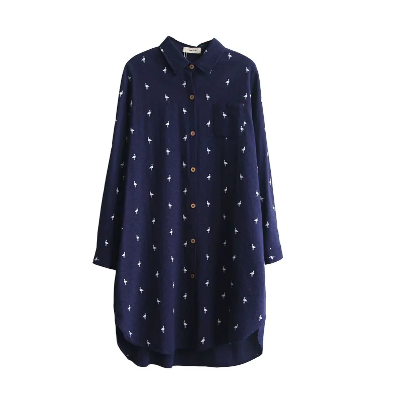 Женская рубашка хлопковая повседневная весенне осенняя 2019|Блузки| |