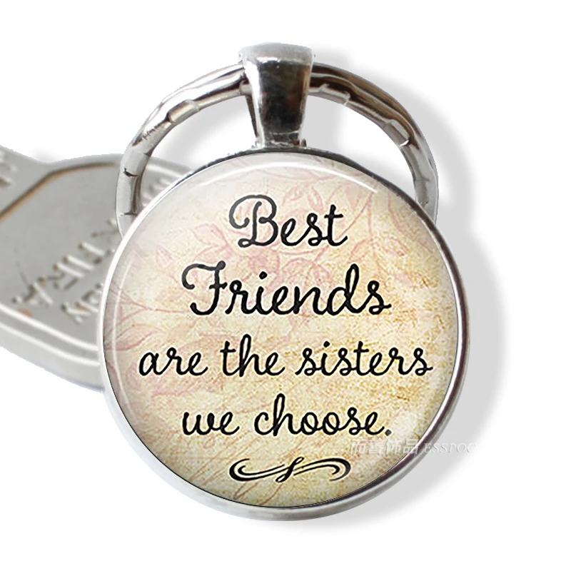 Женский брелок для ключей с надписью Always My Sister Forever Friend | Украшения и аксессуары
