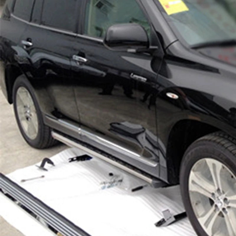 Алюминиевая Беговая доска для Toyota Highlander 2012 2013 боковая ступенчатая панель Нерф