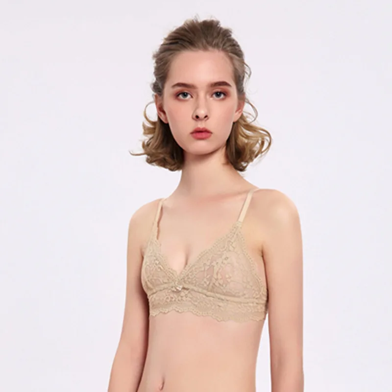 Сексуальный бюстгальтер без косточек женское нижнее белье кружевной