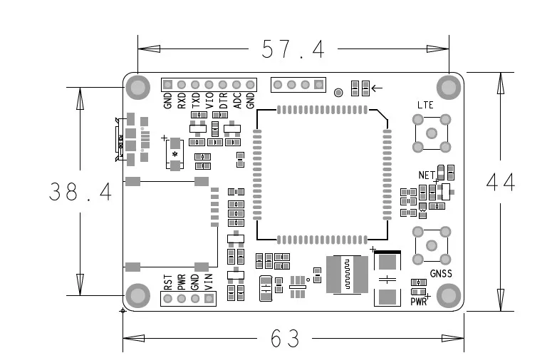 Мобильный модули IoT, SIM7000E комплект разработчика, австралийский NB IOT коммутационная плата, B3/B8/B20/B28.CAT M1 eMTC испытательная панель