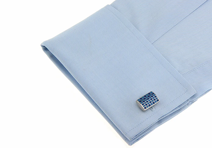 Мужская фиолетовая эмалированная прямоугольная манжета из медного