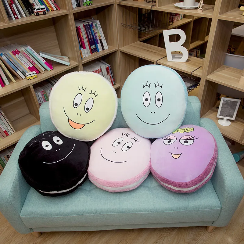 

Мягкая игрушка мультфильм Les barbapпа, плюшевые игрушки макарун, диванная подушка для семьи
