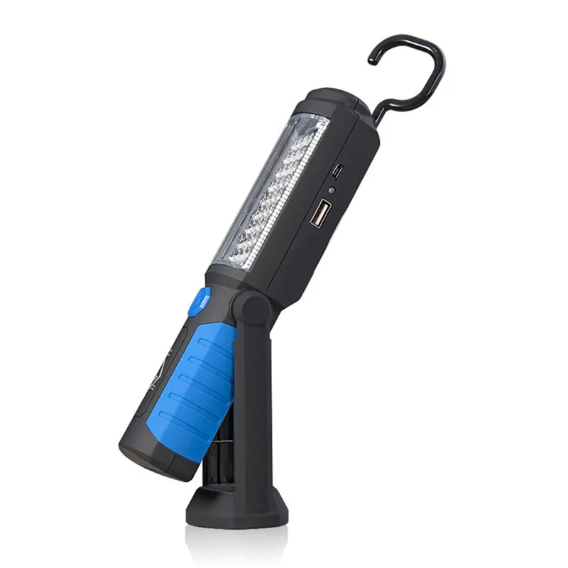Новый USB зарядный 36 + 5 светодиодный фонарик магнитный Рабочий фонарь крючок