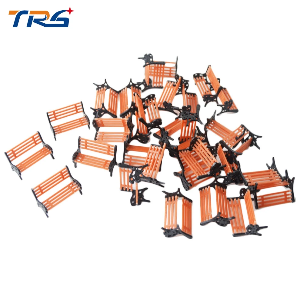 Оптовая продажа 100 шт. масштаб 1/30 песочный стол модель здания поезд скамейка стул