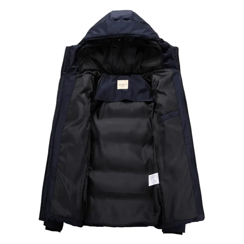 

Winter parka men plus velvet warm winter jacket Slim jackets casaco men outwear coat hooded