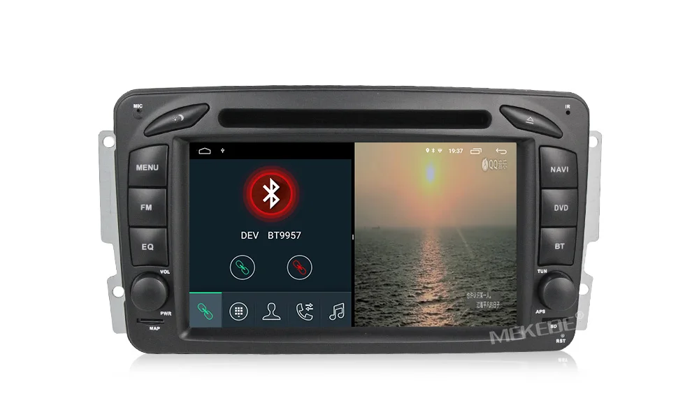 Android 9,1 2+ 32G HD Автомобильный dvd-плеер радио аудио gps Navi для Mercedes Benz W209 W203 W168 ML W163 W463 Viano W639 Vito RDS