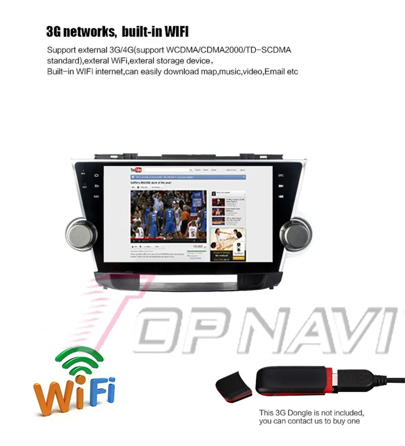 1 din Авторадио 10,1 дюймов Android 8,1 для Toyota Highlander 2008 2009 2010 2011 2012 2013 Автомобильный gps мультимедийный стерео без DVD