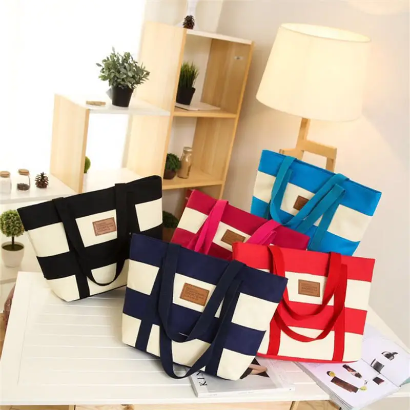 Пляжная Холщовая Сумка для женщин модные большие дамские сумочки с принтом в