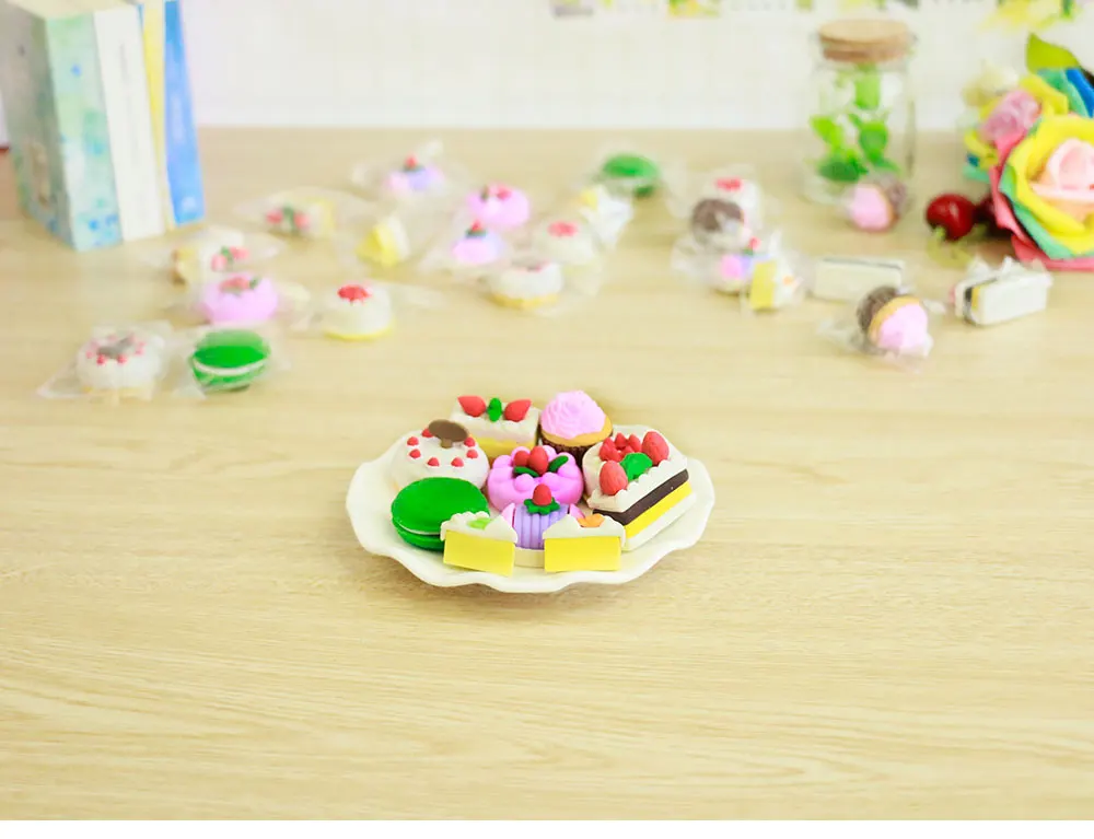 1 шт. новинка мультфильм fcake моделирование ластик кавайные канцелярские школьные офисные принадлежности коррекции поставки детская игрушка подарок