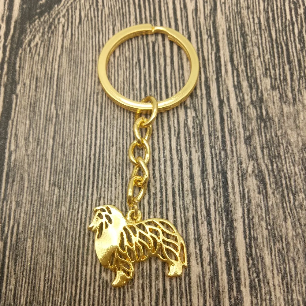 Брелок для ключей колли Модная бижутерия домашних питомцев женщин и мужчин|keyring