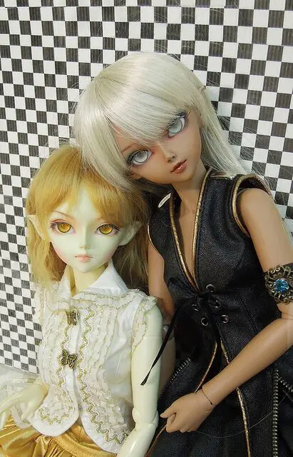 Бесплатная доставка кукла 1/4 BJD dark elf soo|Куклы| |