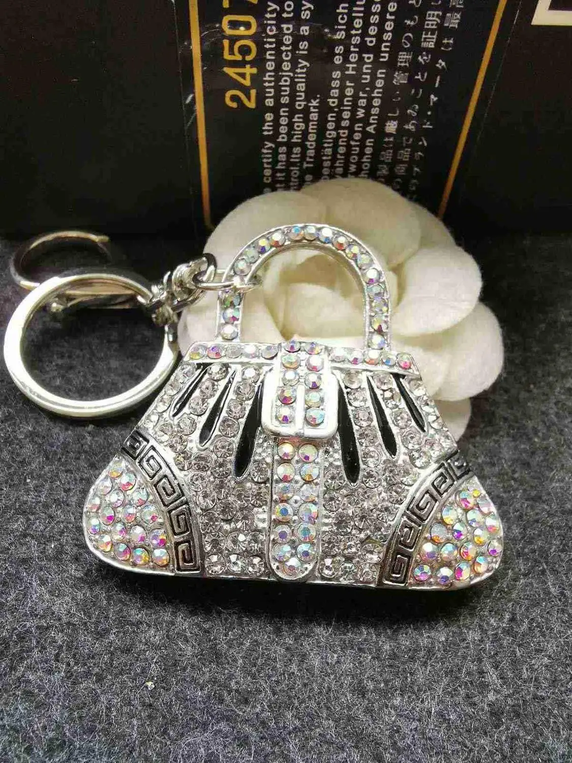 SILVER AB Min.15$ смешанный заказ 59 мм* 53 мм Большой горный хрусталь Красивая сумка Подарочная Упаковка - Цвет: SILVER AB