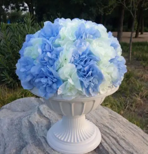 light blue and pot Европейский Стиль выдалбливают искусственные римские колонны Пластиковые Столбы дорога цитируется Свадебные реквизиты события украшения цветок шар 2 шт - Цвет: light blue and pot