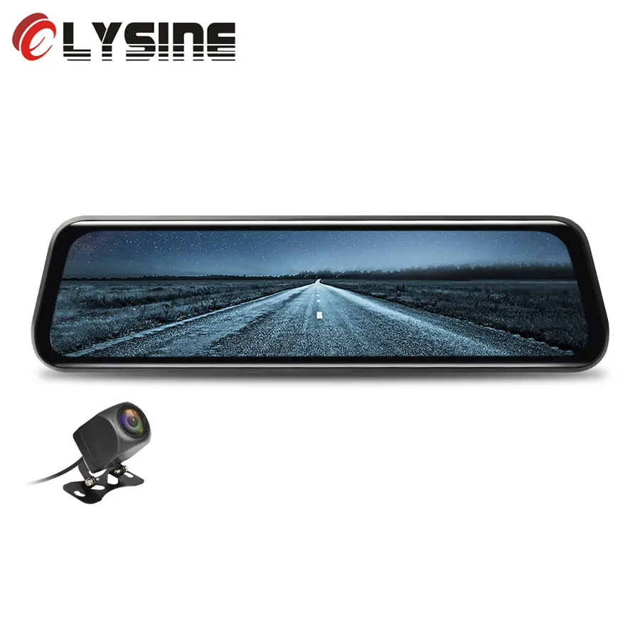 Olysine 10 ''IPS Touch Dashcam Full HD 1080P Автомобильный DVR Stream Media зеркало заднего вида