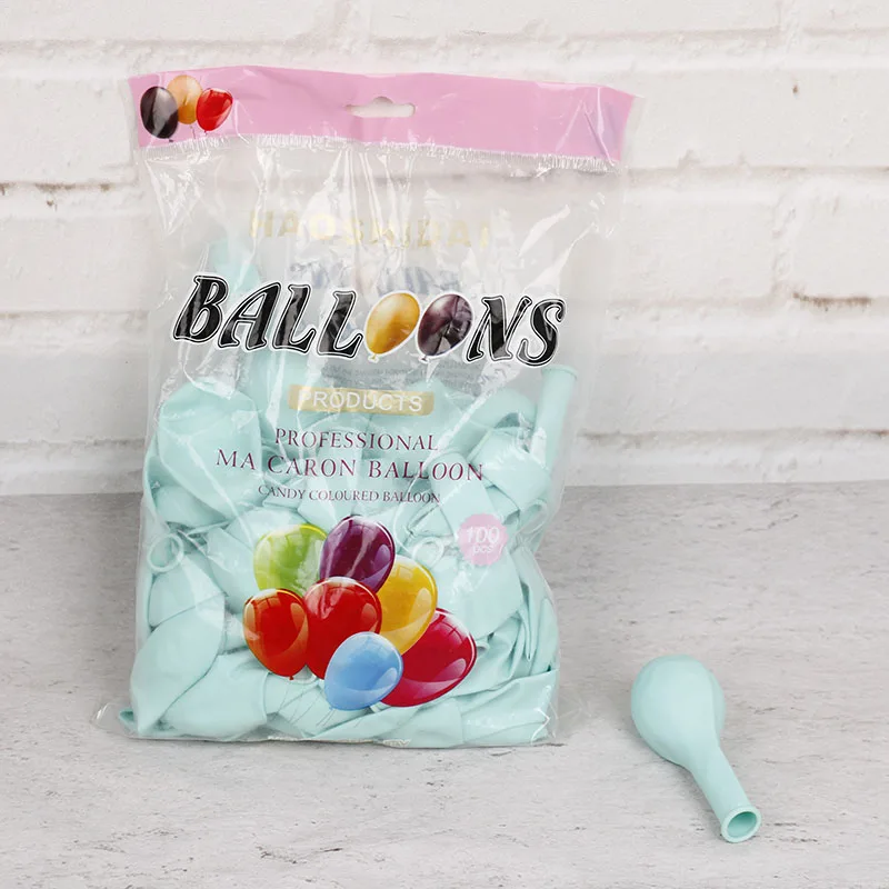 30PCS tiffany blue 30 шт., шары в виде макарон, ma caron, латексные шары для девочек, украшения для свадьбы, дня рождения, украшения для детей - Цвет: 30PCS tiffany blue
