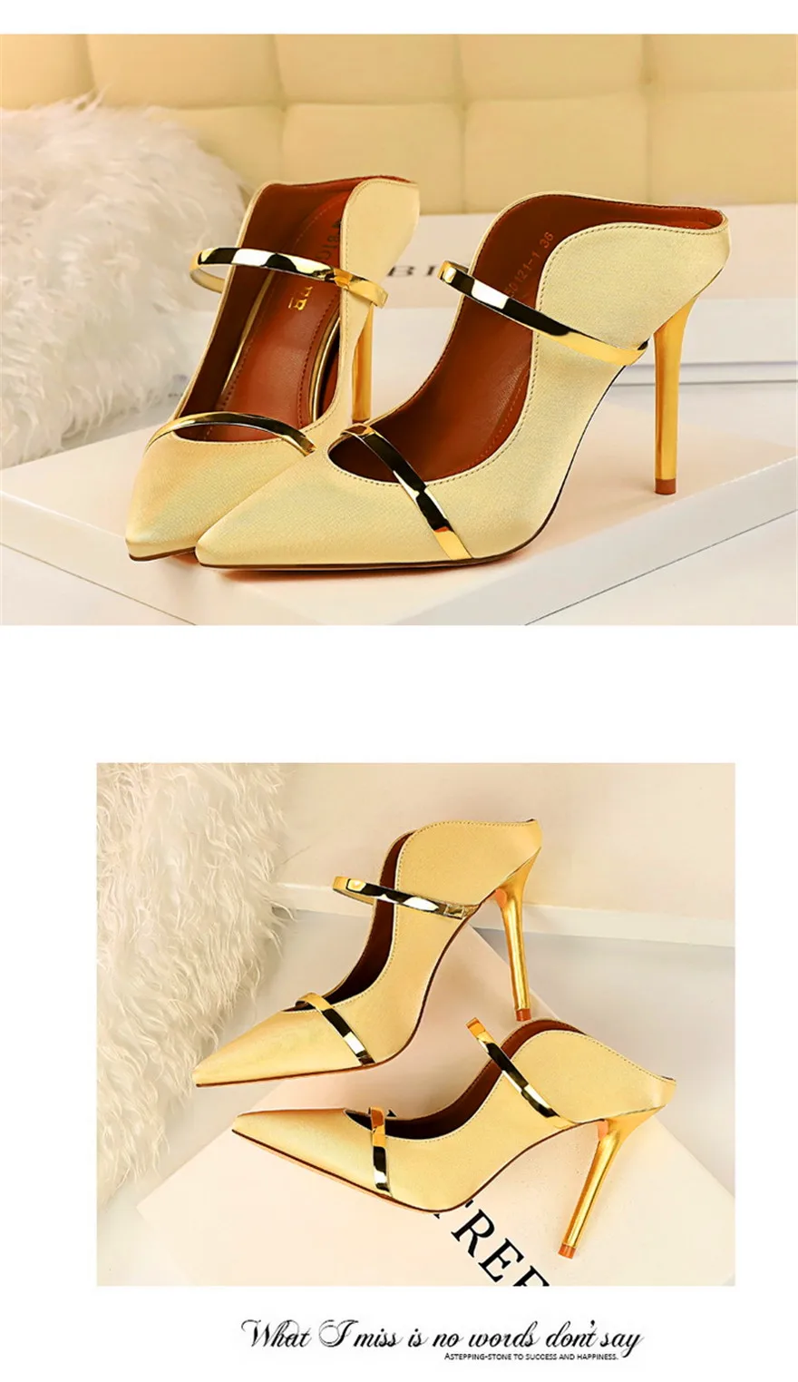 7 Colors Solid Silk Women Slippers Pointed Toe Outdoor Sandals High Heels Woman Sexy Party Show Thin Ladies Shallow Summer Shoes