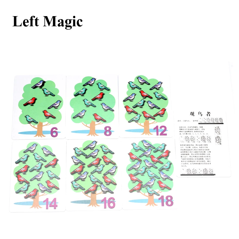 1 шт. волшебные трюки для игры в покер с изображением графа птицы реквизит сцены