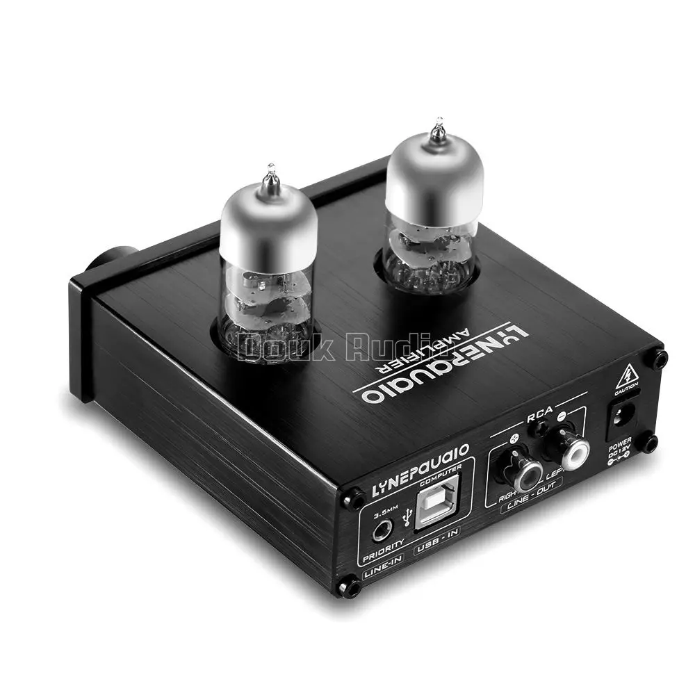 Douk аудио HiFi мини стерео-клапан 6J9 ламповый усилитель предусилитель PC USB ASIO OTG звуковая карта