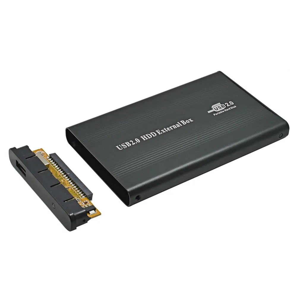 CHIPAL Алюминиевый Внешний USB 2,0 2,5 IDE Корпус контейнер жесткий диск драйвер HDD коробка Apapter для 500GB 1 ТБ SSD DVD Optibay