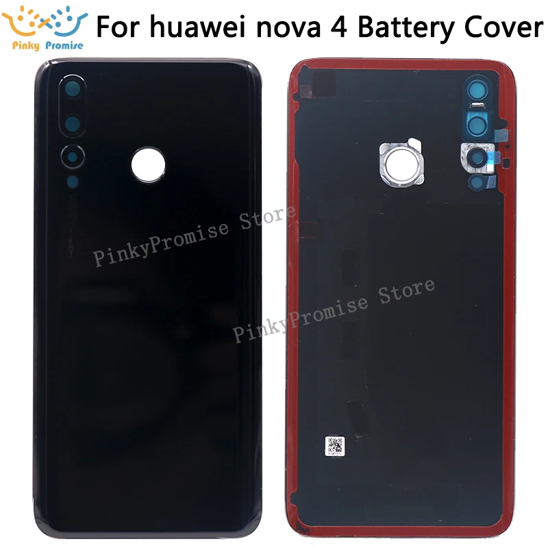 Задняя крышка батарейного отсека для huawei nova 4 стеклянная задняя корпуса с заменой