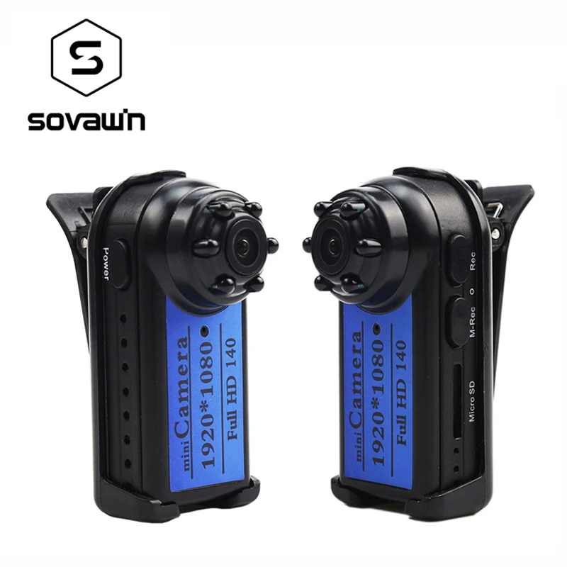 Видеокамера черная мини камера 1080p инфракрасное ночное видение 1920*1080 обнаружение