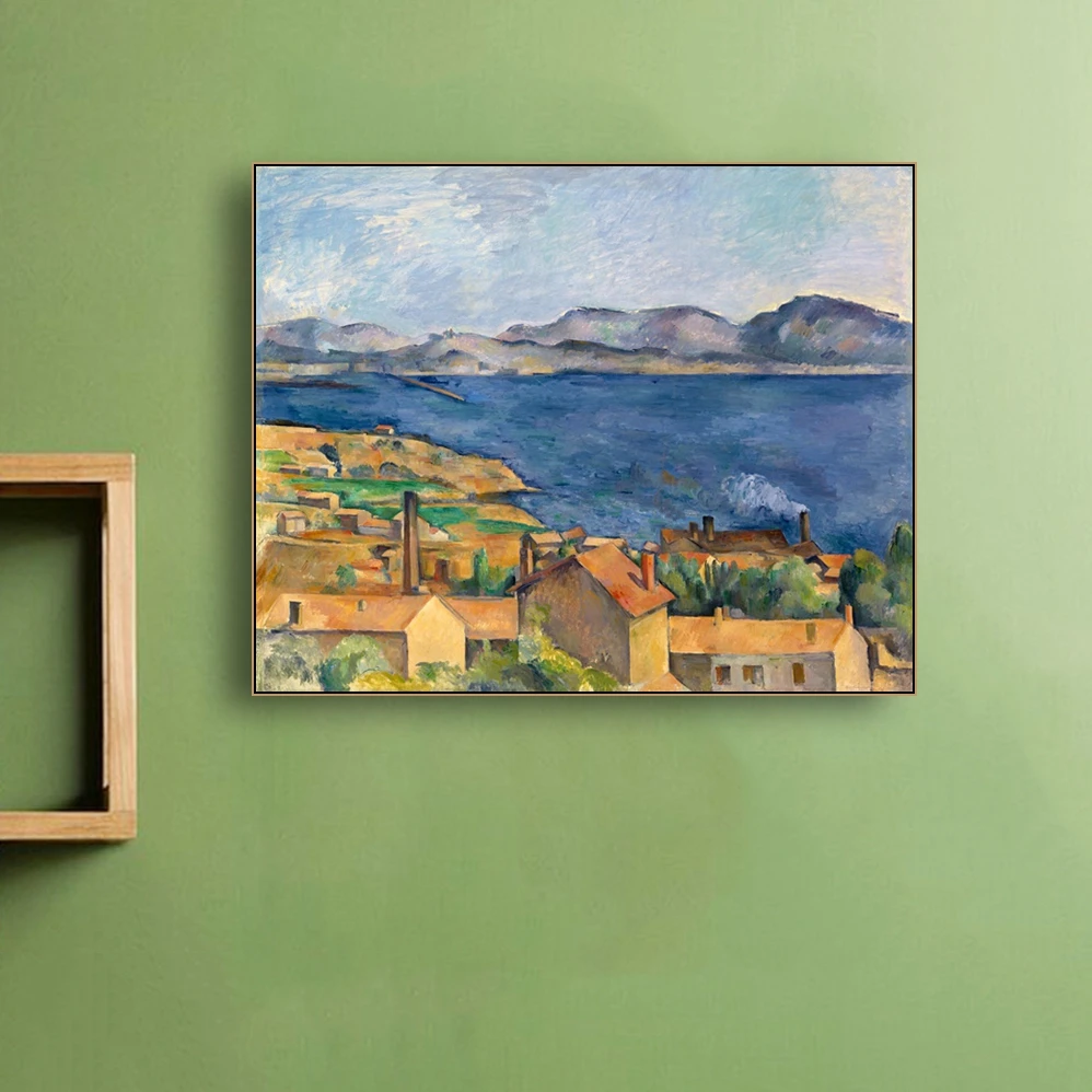 Estek Bay из Марселя Cezanne Wall Art Холст с печатью постера живопись каллиграфический