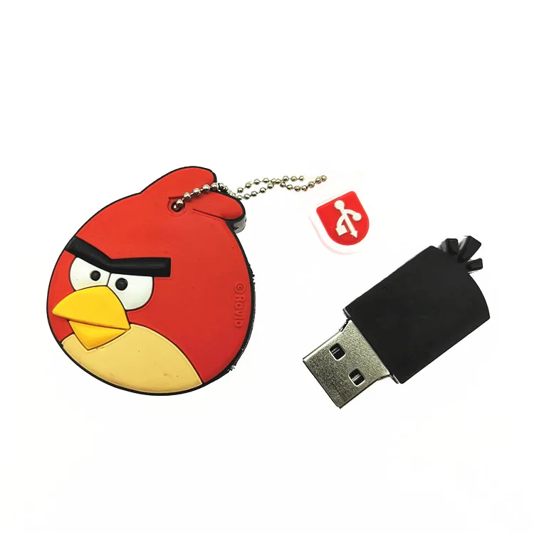 Горячая Angry Bird Флешка Мультфильм Животное попугай птица 4 ГБ/8 ГБ/16 ГБ/32 ГБ флеш-диск USB 2,0 флэш-карта памяти флешка