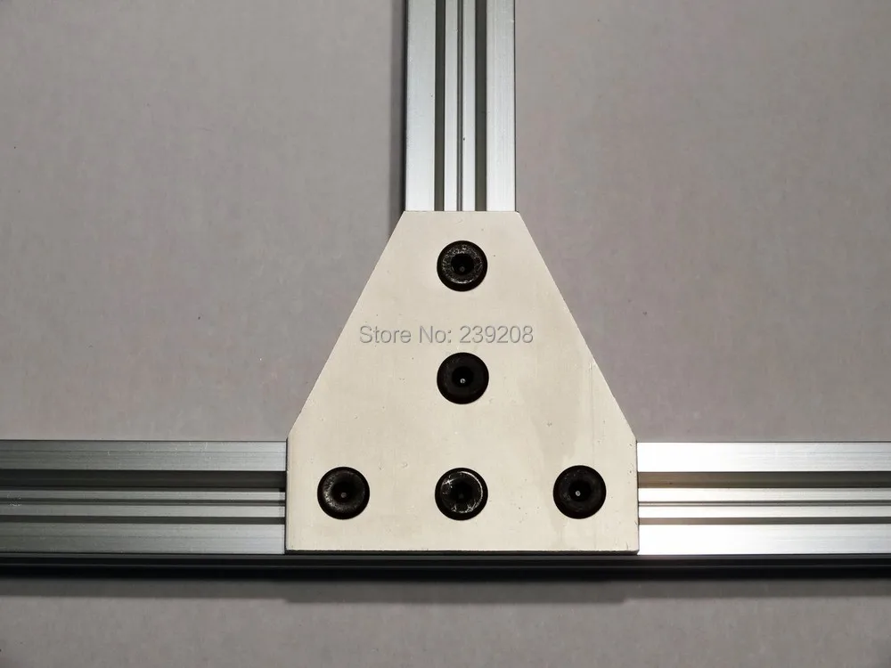 5 отверстий 90 градусов соединяющая пластина алюминиевый CNC подвергая