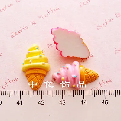 10 шт./лот очень горячий и милый каучуковый красочный сладкий мороженое с маслом