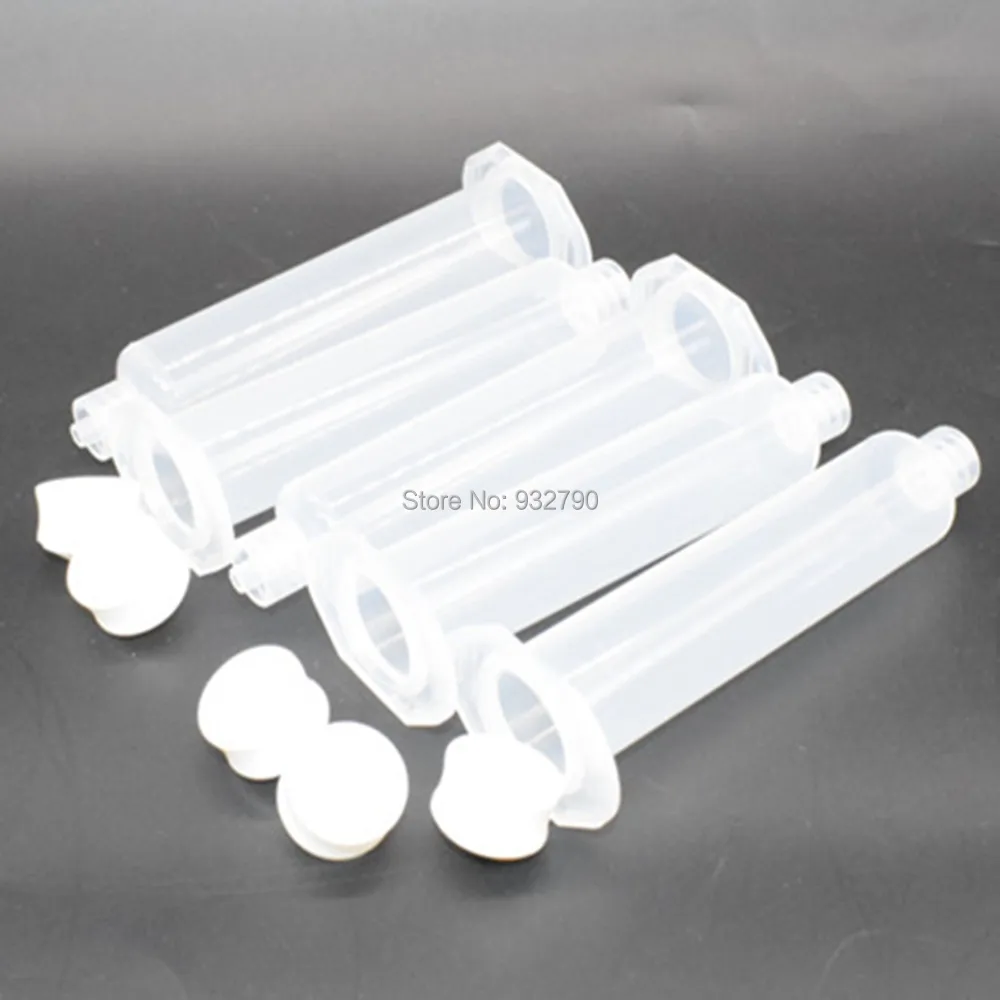 5pc 10cc Glue Dispensing Syringe Barrel Tube Needles for Adhesives Sealant Silicone Polypropylene Solder Paste Paints Lubricants |
