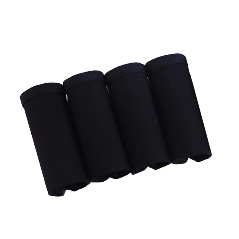 4pcs-A001-1-2 4 шт./лот, женские сексуальные трусики, Calcinha, хлопковые дышащие трусы, нижнее белье размера плюс S-3XL, однотонное нижнее белье, бесшовные трусики - Цвет: 4pcs-A001-1-2