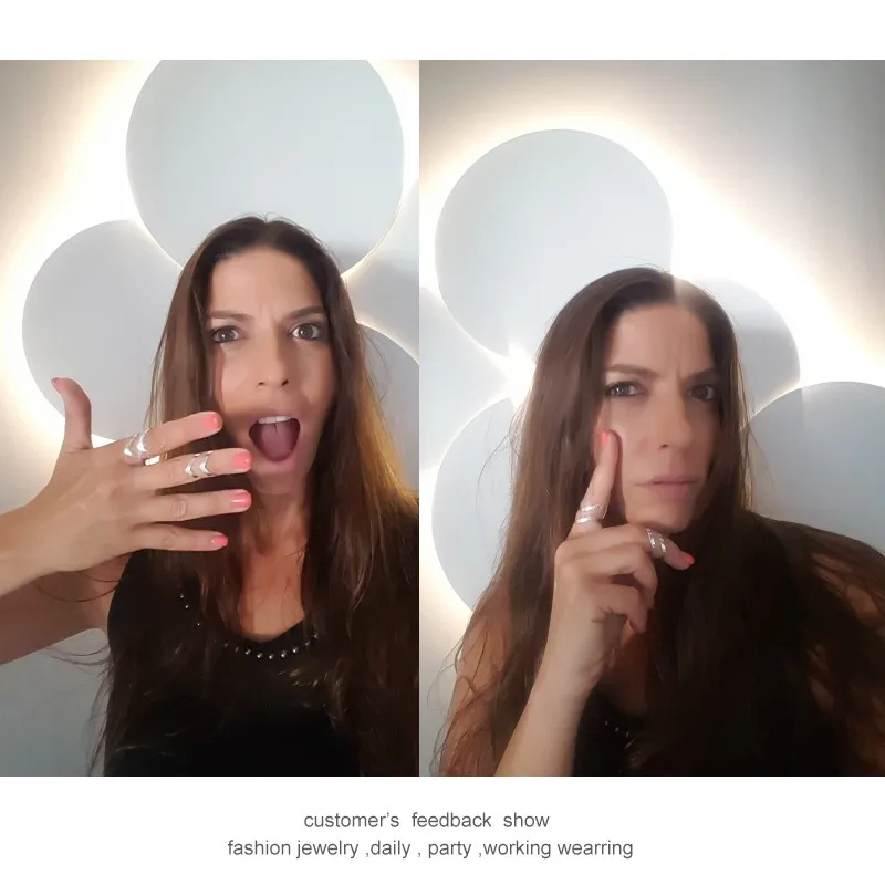 Smjel, Новая Мода Boho двойной линии V Chevron Кольца для Для женщин подарок простые геометрические Bague лакомство Кольца Femme Jewelry R248