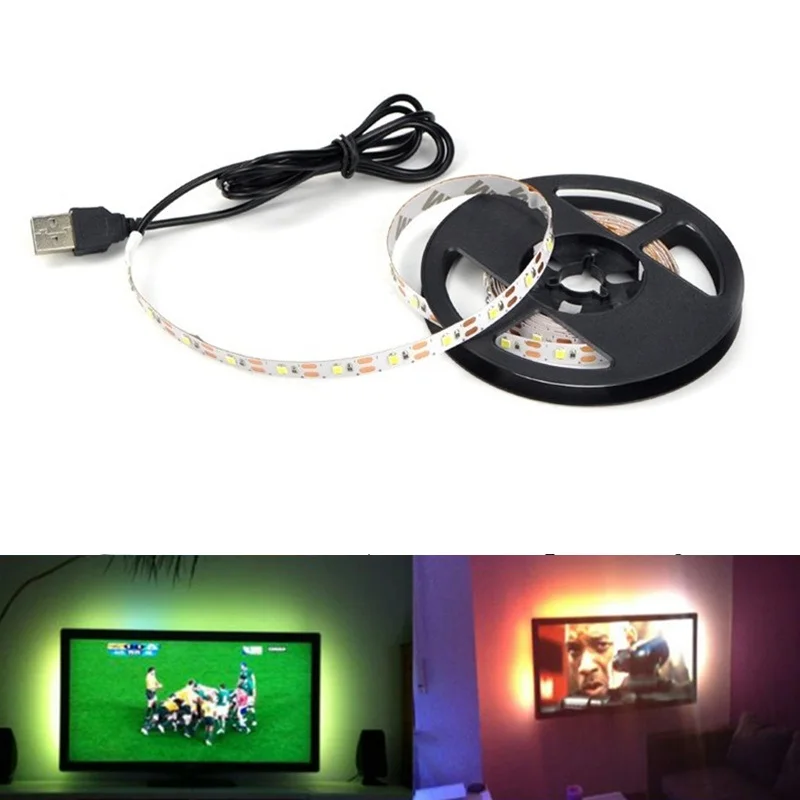 Кабель питания батарея светодиодная полоса USB DC5V 50 см 1 м 2 3 4 5 SMD 2835 гибсветильник